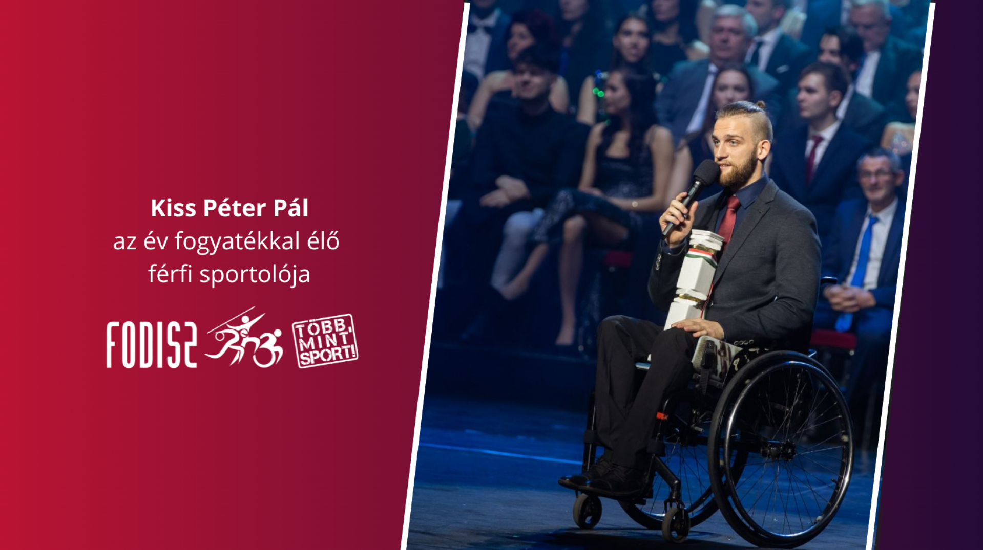 Kiss Péter Pál harmadik alkalommal az év fogyatékkal élő férfi sportolója